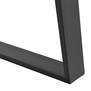 Zestaw 2 stelaży do stolików w różnych rozmiarach stal czarny mat en.casa