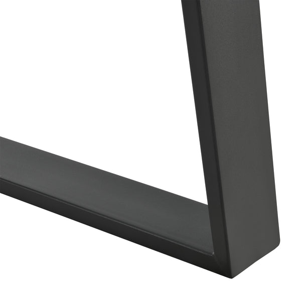 Zestaw 2 stelaży do stolików w różnych rozmiarach stal czarny mat en.casa