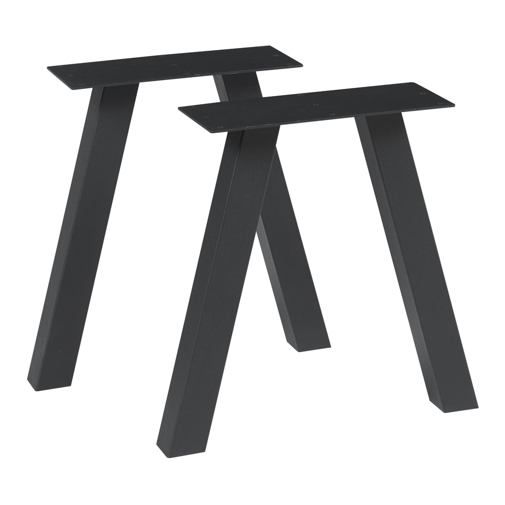 Stelaż stołu zestaw 2 szt. Heustreu czarny [en.casa]
