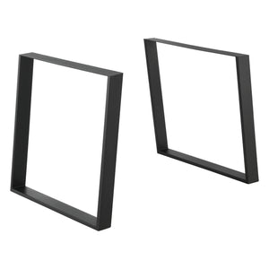 2er - Set Tischgestell in verschiedenen Größen Stahl Schwarz Matt en.casa - premiumXL