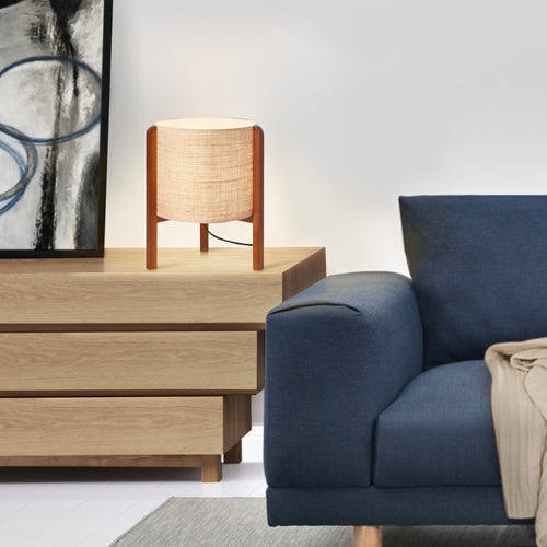 Tischleuchte Solihull Beige / Braun [lux.pro] - premiumXL