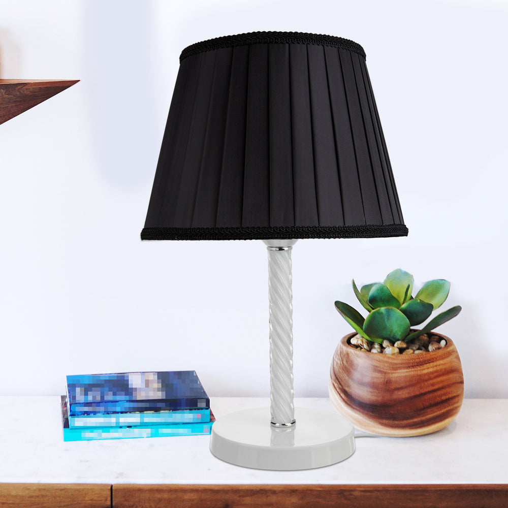 Lampa stołowa Kilbride E27 metal szkło tkanina w różnych kolorach [lux.pro] - premiumXL