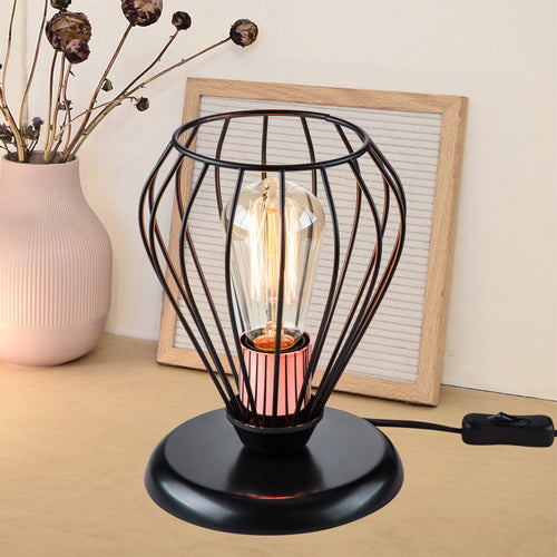 Tischleuchte Grays E27 Metall Schwarz / Kupferfarben [lux.pro] - premiumXL