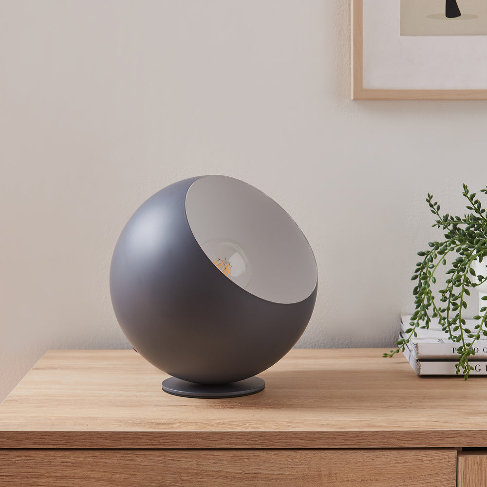 Lampa stołowa Lukkodso 1xE27 Ø20x20 cm metal [lux.pro]