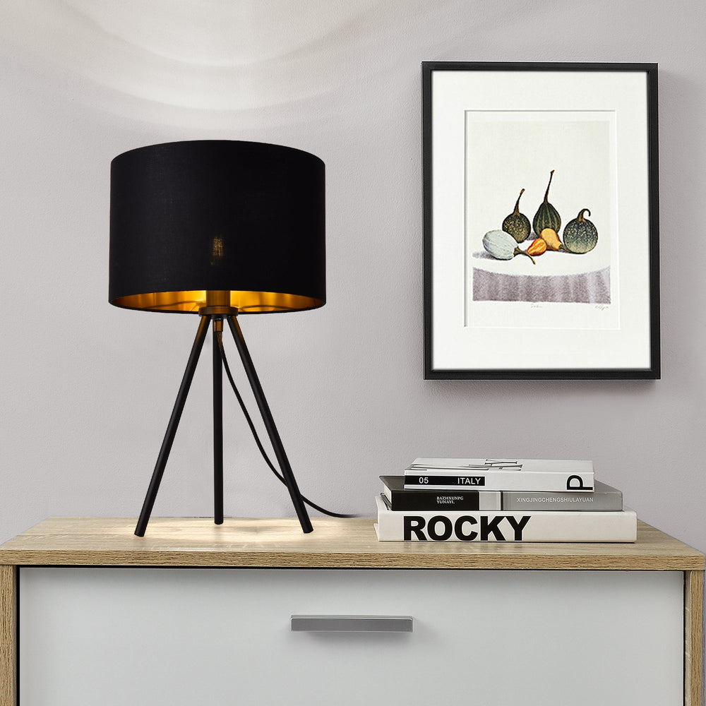 Tischleuchte Koblenz E14 Max. 40W mit Holzfüßen Beige lux.pro - premiumXL