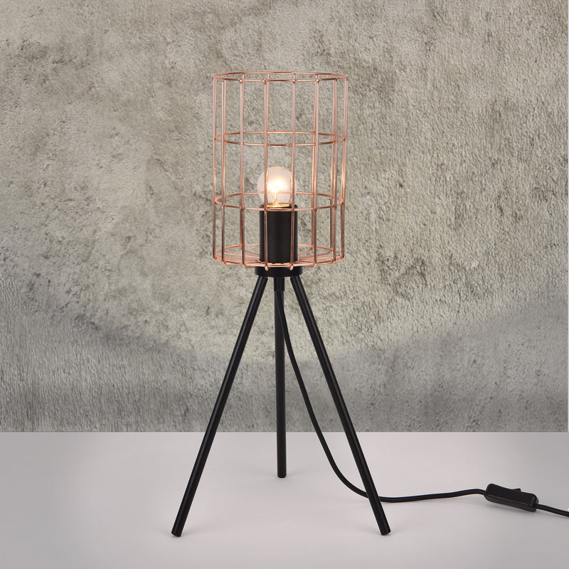 Szkic wymiarowy [lux.pro]® Dekoracyjna lampa stołowa industrialny design