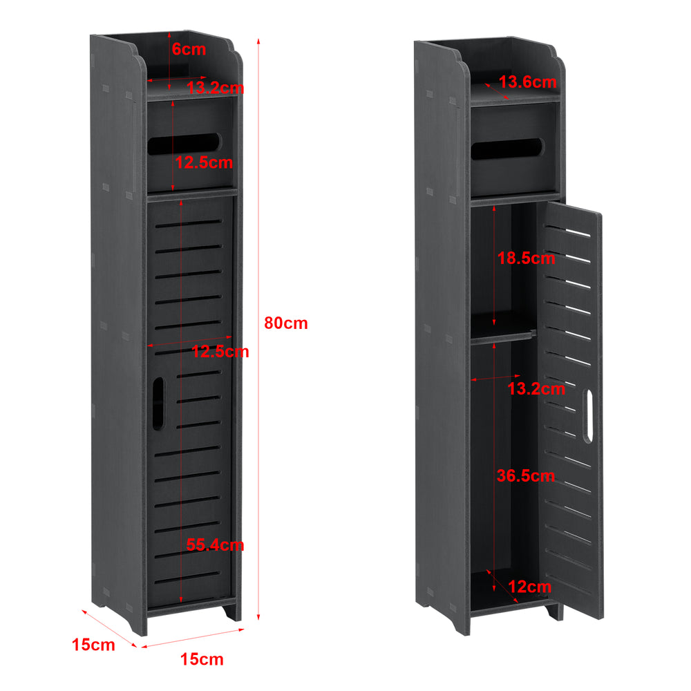 Toilettenpapierhalter Leoben 80x15x15 cm versch. Farben [en.casa] - premiumXL