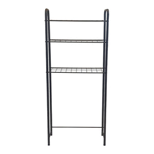 Półka łazienkowa Nordborg metalowa czarna [en.casa]