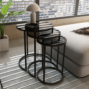 Zestaw 3 stolików Kyyjärvi w różnych kolorach. kolory [en.casa]