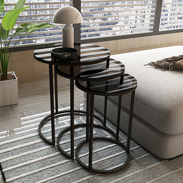 Zestaw 3 stolików Kyyjärvi w różnych kolorach. kolory [en.casa]