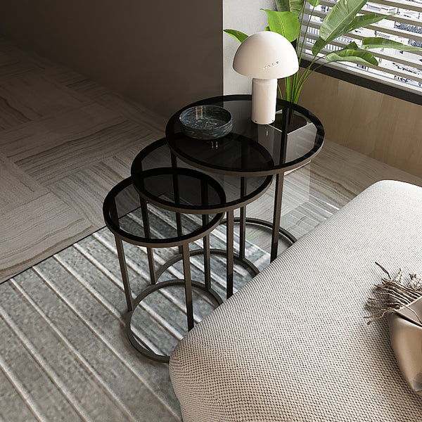 Zestaw 3 stolików Kyyjärvi w różnych kolorach. kolory [en.casa]