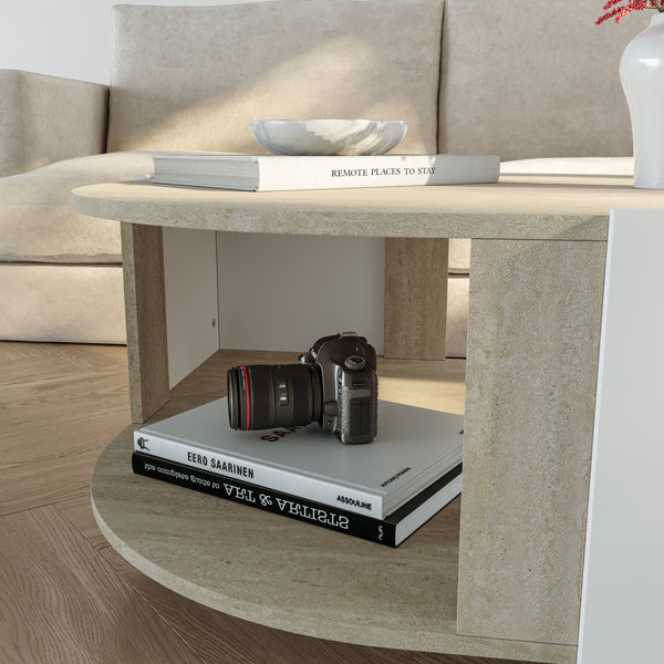 Stolik kawowy Klipsari 75x75x40 cm [en.casa]