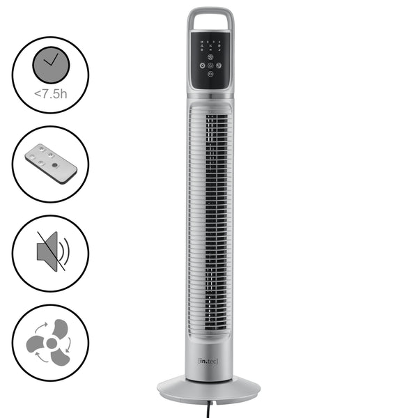 Wentylator stojący Towervent 40W 3 tryby pracy Czarny in.tec