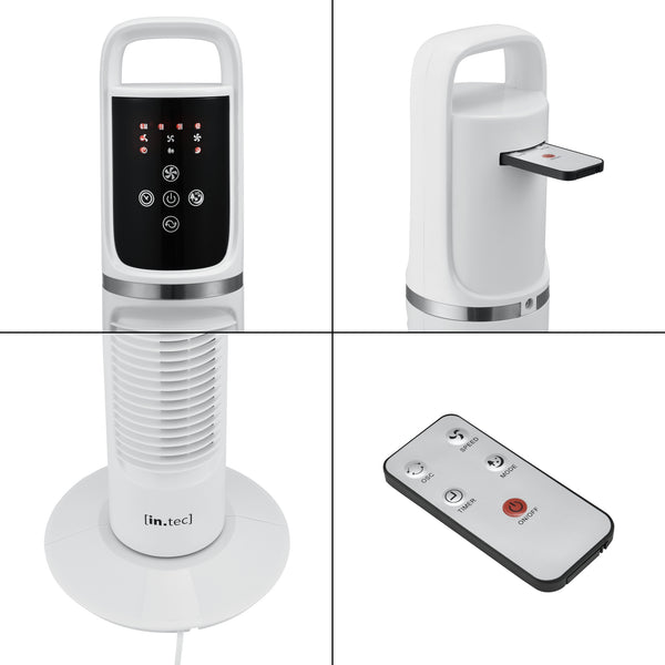 Wentylator stojący Towervent 40W 3 tryby pracy Czarny in.tec