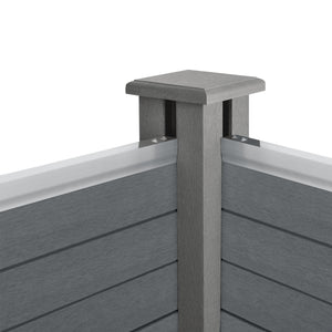 Płot ogrodowy Pinto w różnych rozmiarach szary rozmiary szary new.wood