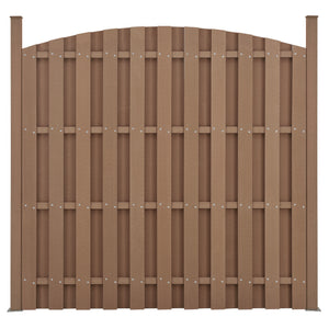 Ogrodzenie ogrodowe WPC z okrągłym łukiem [neu.holz]