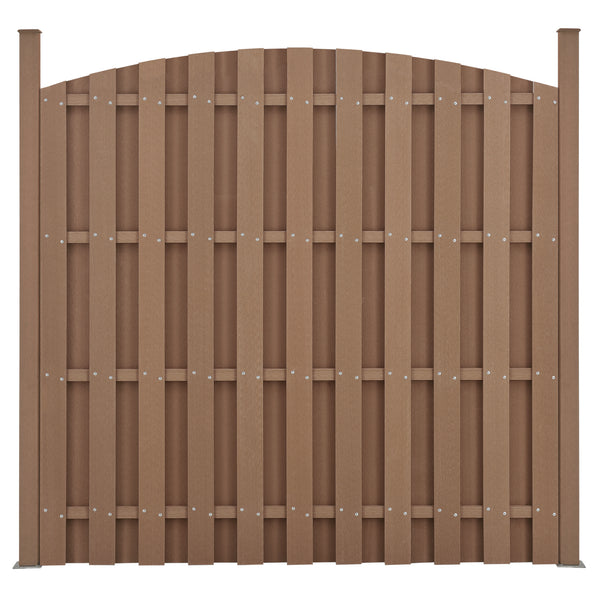 Ogrodzenie ogrodowe WPC z okrągłym łukiem [neu.holz]