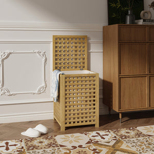 Kosz na pranie Jystiand bambus naturalny [en.casa]