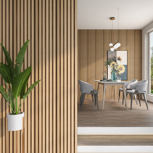 3D-panel ścienny Borger zestaw 195x30 cm jasny dąb [NEU.HOLZ]