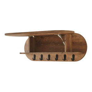 Wieszak ścienny Vilkön z półką [en.casa]