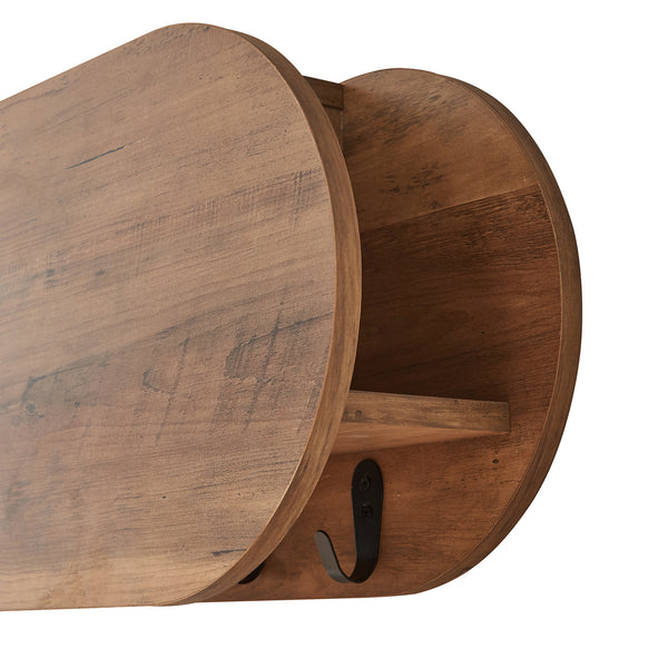 Wieszak ścienny Vilkön z półką [en.casa]