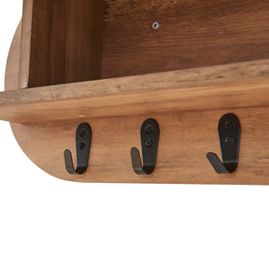 Wieszak ścienny Vilkön z półką [en.casa]