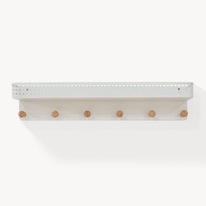 Wieszak ścienny z półką Jäller [en.casa]