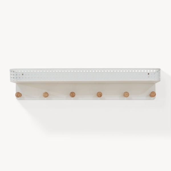 Wieszak ścienny z półką Jäller [en.casa]