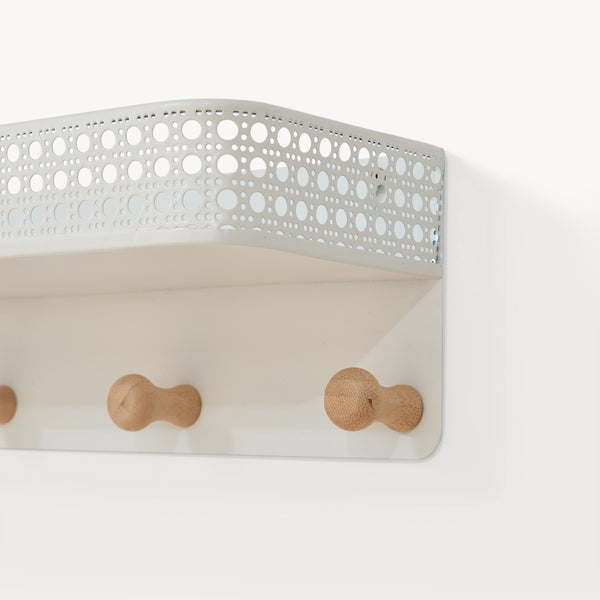 Wieszak ścienny z półką Jäller [en.casa]