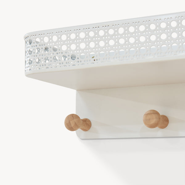 Wieszak ścienny z półką Jäller [en.casa]