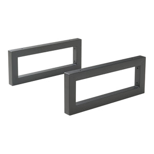 Wspornik ścienny zestaw 2 Hawangen stal czarny [en.casa]