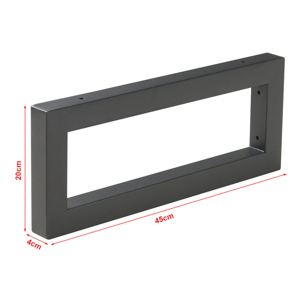 Wspornik ścienny zestaw 2 Hawangen stal czarny [en.casa]