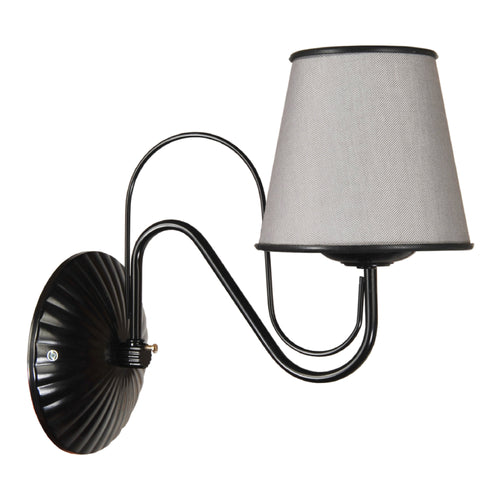 Lampa ścienna Hampshire 1 x E27 szara [lux.pro]