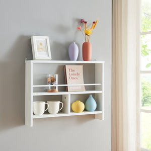 Wandregal Piteå 60x10,5x45cm Weiß [en.casa] - premiumXL