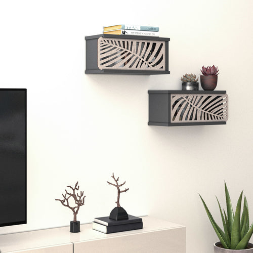 Wandregalset Våler 49x20x21cm in versch. Farben [en.casa] - premiumXL