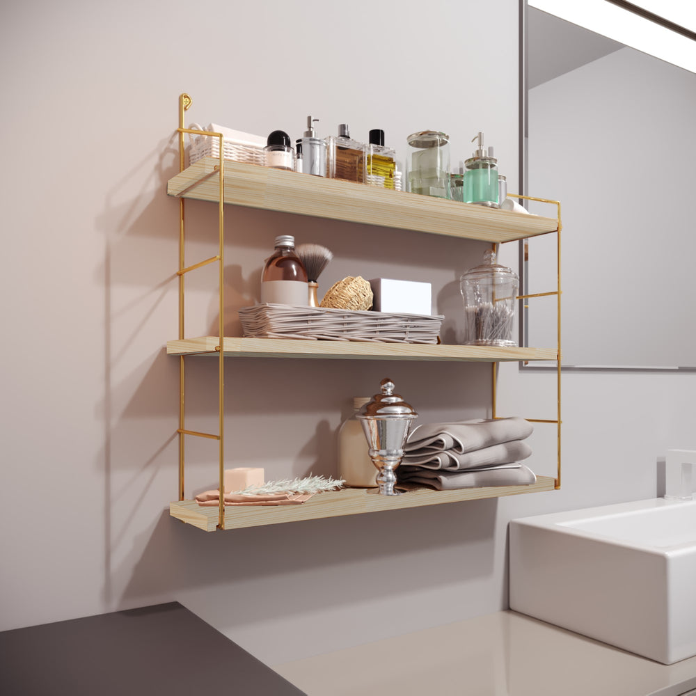 Półka ścienna Myrskylä 59x60x14 cm [en.casa]