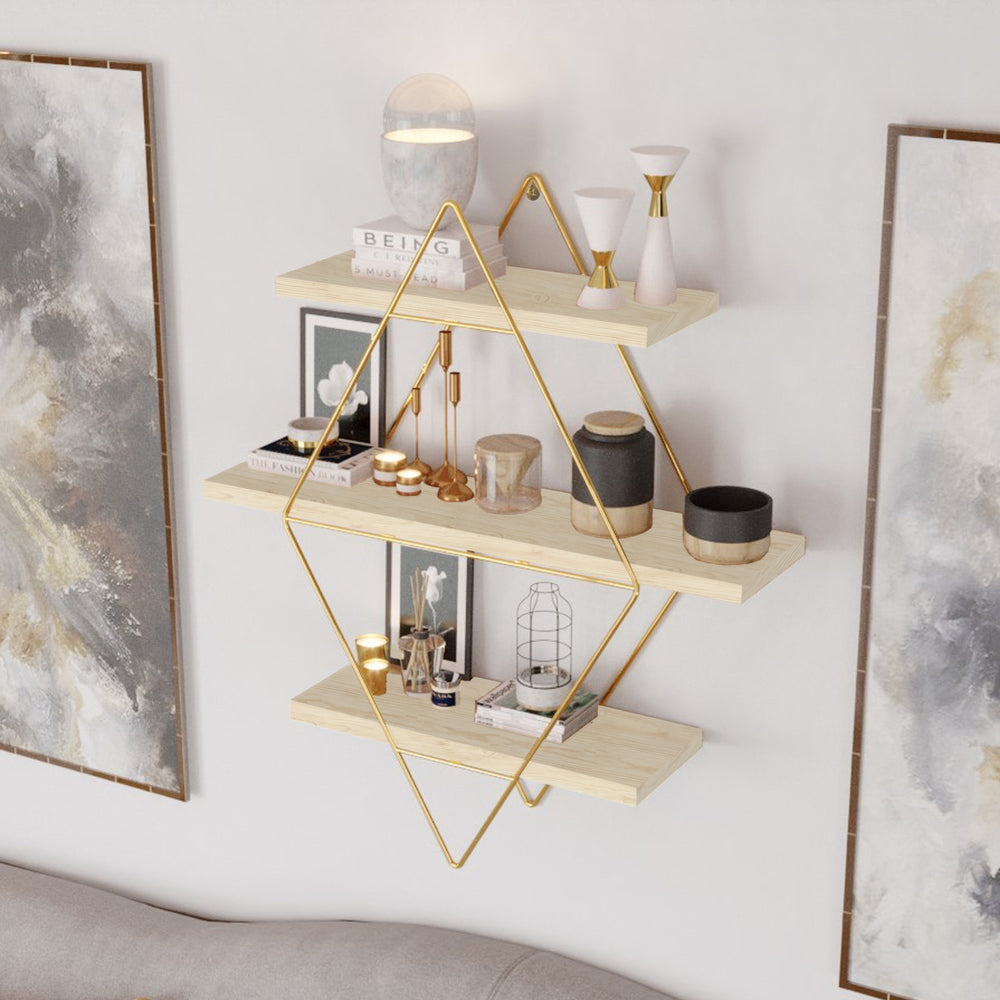 Półka ścienna Heinävesi 65x60x15 cm [en.casa]