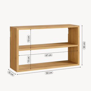 Półka ścienna Gol 50x15x30 cm bambus [en.casa]