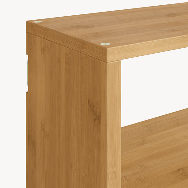 Półka ścienna Gol 50x15x30 cm bambus [en.casa]