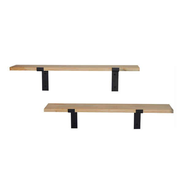 Półka ścienna Løgstør w zestawie 2 sztuk w różnych kolorach. kolory [en.casa]