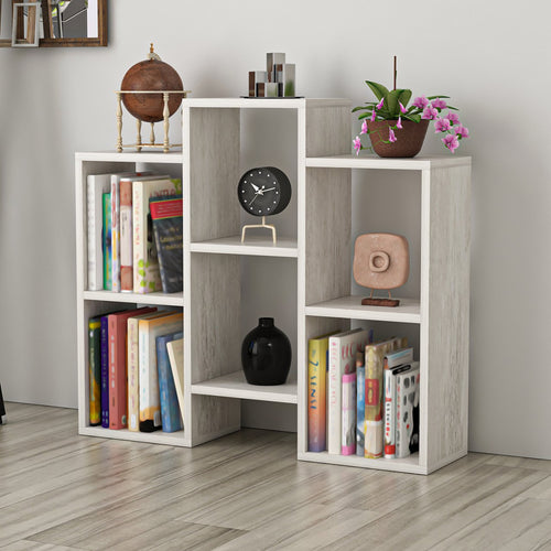 Wielofunkcyjna półka Aabybro z 6 schowkami o wymiarach 76 x 85 x 22 cm w różnych kolorach. kolory [en.casa]