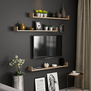 Zestaw półek ściennych Arden 10 x 120 x 15 cm w różnych kolorach [en.casa]