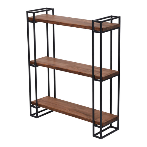 Półka ścienna Falster z drewna sosnowego, bejcowana [en.casa]