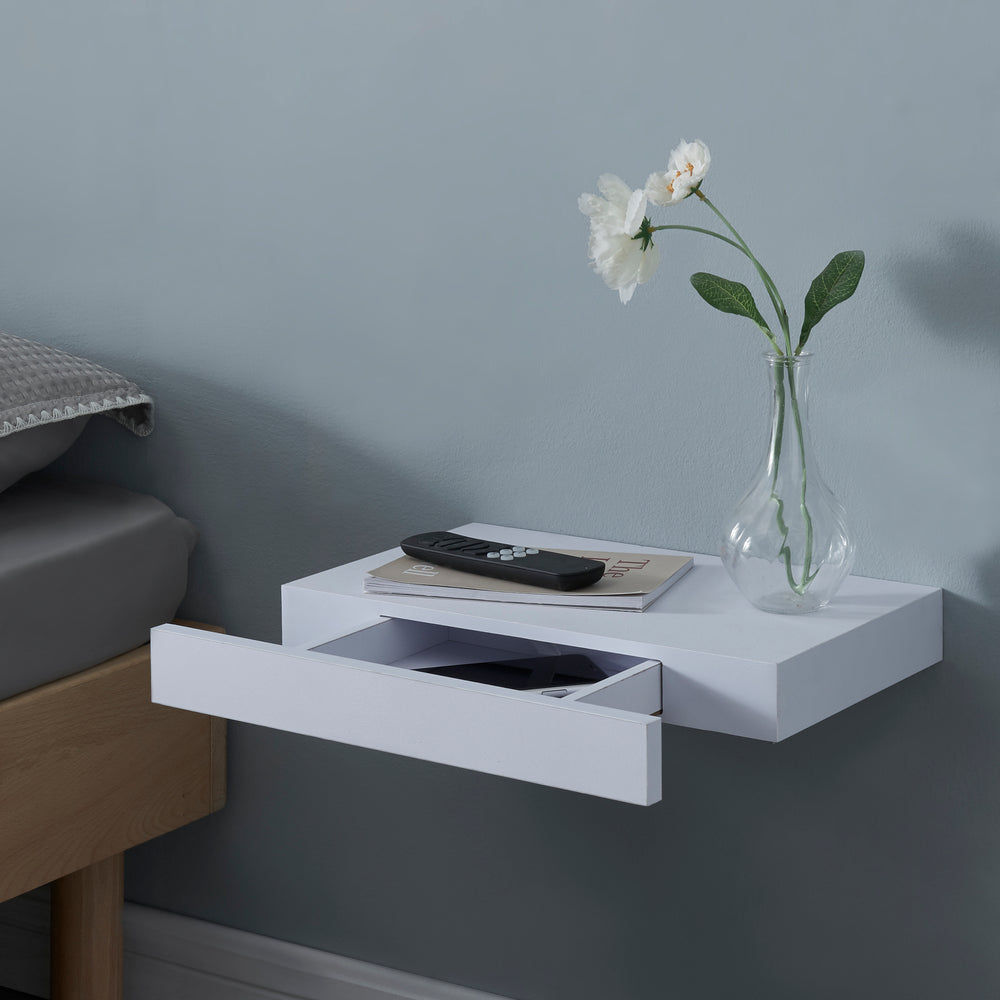 Wandregal Hyvinkää mit Schublade [en.casa] - premiumXL