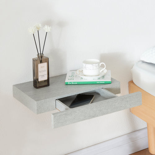 Wandregal Hyvinkää mit Schublade [en.casa] - premiumXL