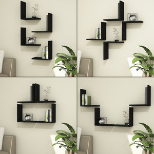 Półka ścienna Broby w zestawie 4 półek o wymiarach 30 x 30 x 16 cm w różnych kolorach. kolory [en.casa]