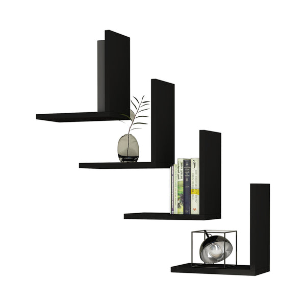 Półka ścienna Broby w zestawie 4 półek o wymiarach 30 x 30 x 16 cm w różnych kolorach. kolory [en.casa]