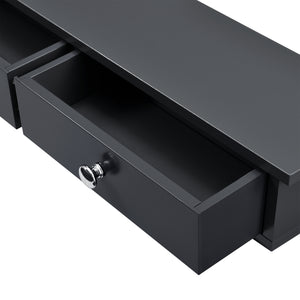 Półka ścienna Geeste 60x15x10 cm z 2 szufladami [en.casa]