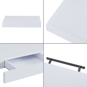 Półka ścienna Hyvinkää z szufladą [en.casa]