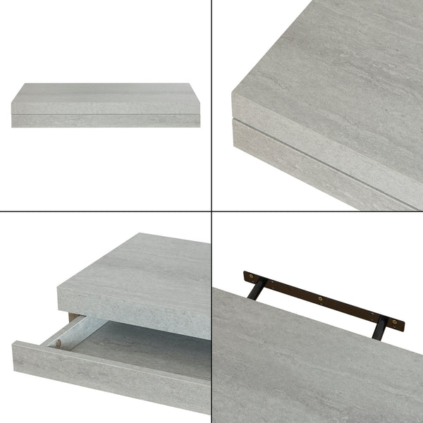 Półka ścienna Karkkila z szufladą [en.casa]